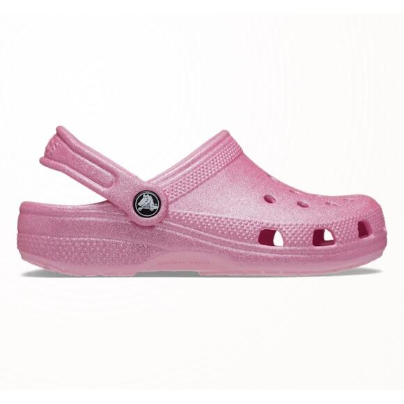 Crocs | Child Size 12 Classic Glitter Pink Tweed - Picture 1 of 5